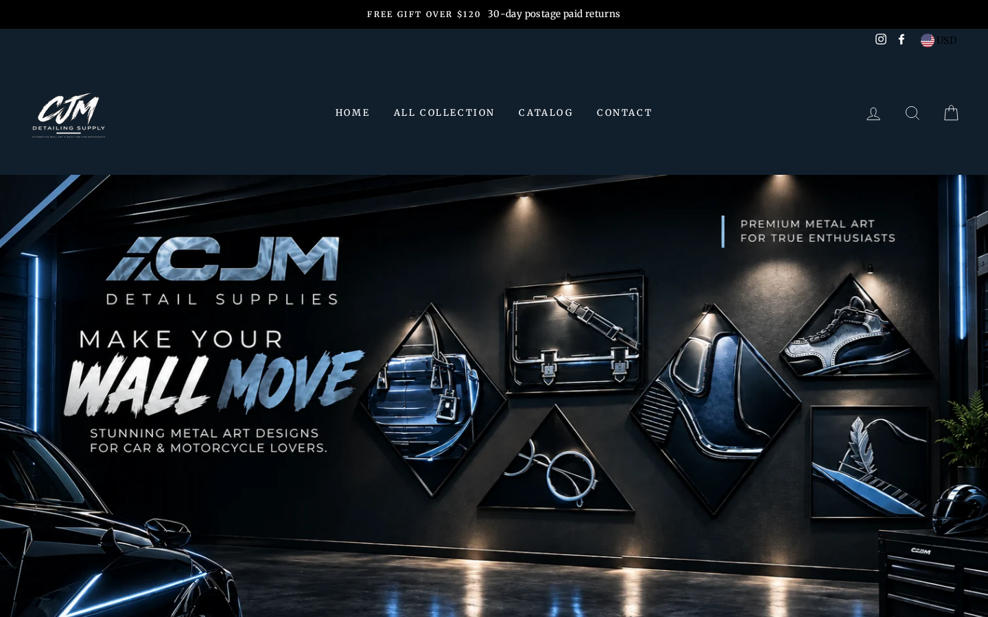 CJM Detail Supplies website design