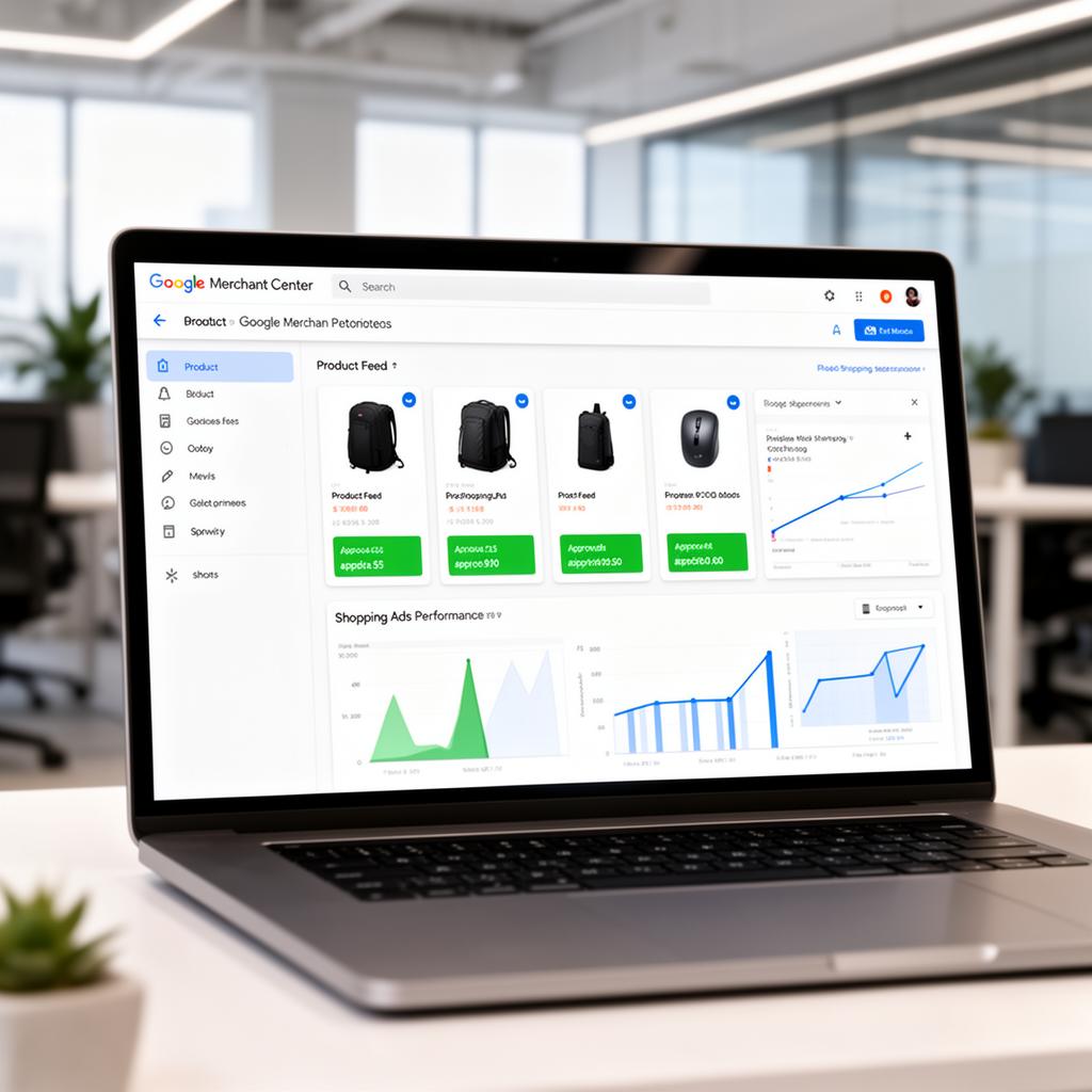 Google Merchant Center dashboard